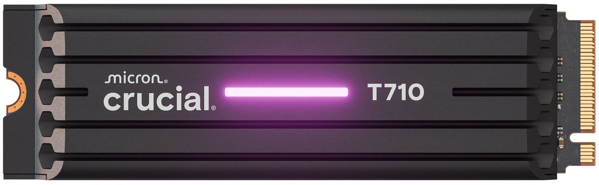 Crucial T710 1TB M.2 NVMe Gen5 with Heatsink NAND SSD