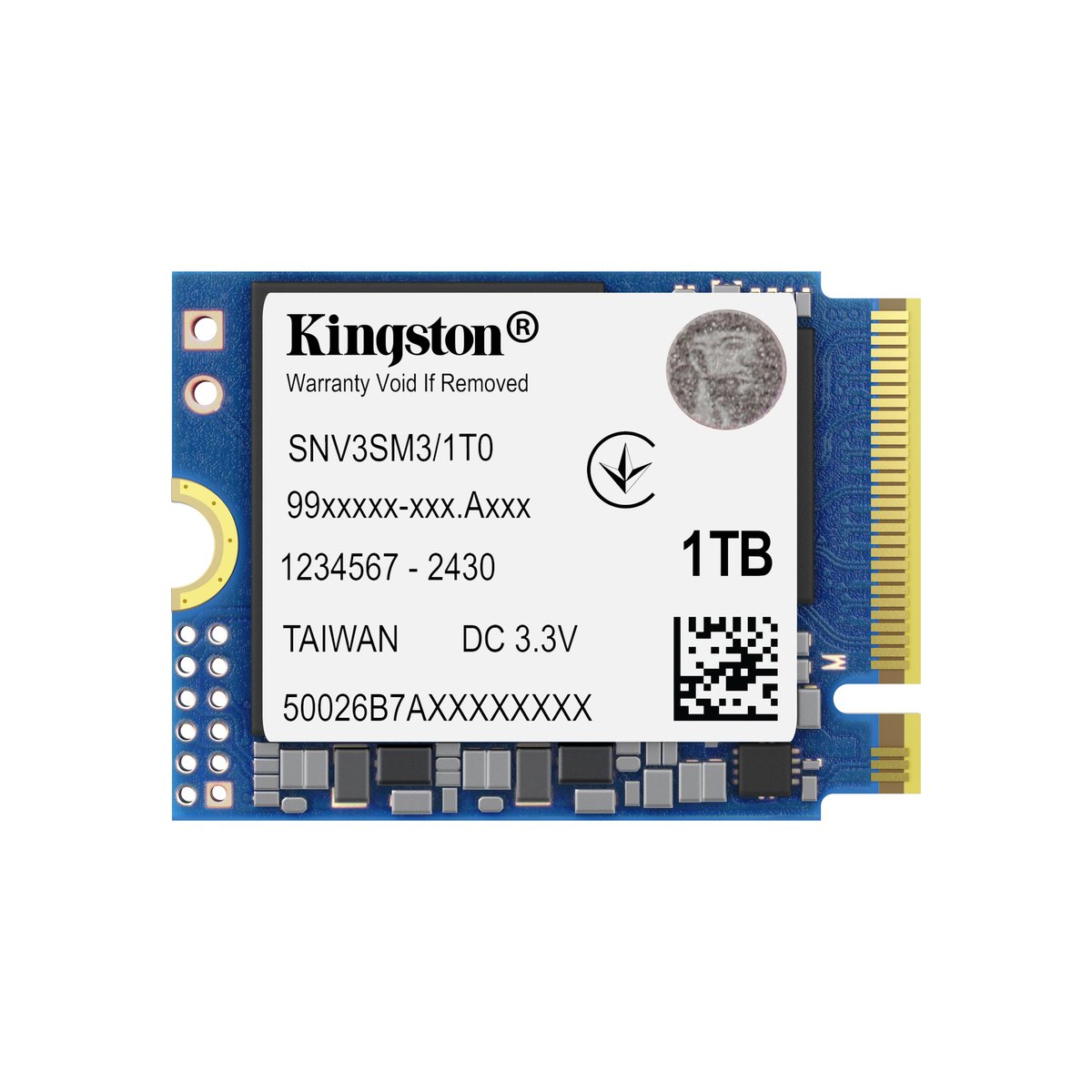 Kingston NV3 - 1TB , M.2 2230 , PCIe Gen4 x4 NVMe SSD