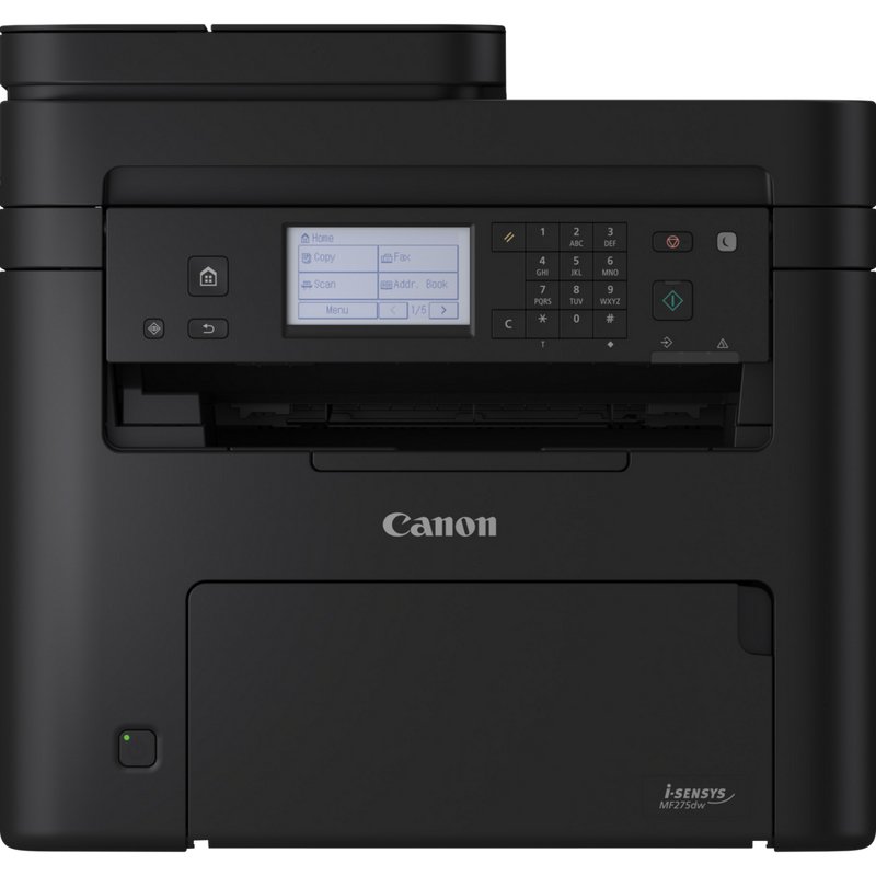 Canoni-SENSYSMF275dw4-in-1MonoLaserPrinter:Print,Copy,Scan,Fax;Upto29ppm;2400x600dpi;150-sheetinputtray;USB2.0,Ethernet,WiFi.