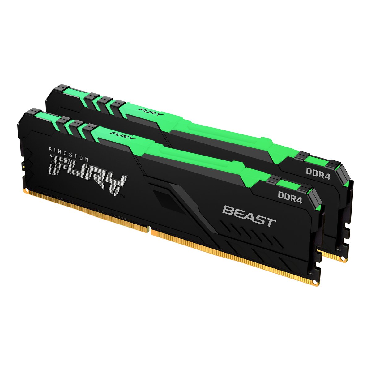 Kingston hyper-x RGB Fury HX432C16FB3AK2/16 / RGB Fury beast KF432C16BBAK2/16 / KF432C16BB2AK2/16 , DDR4-3200 ( pc4-25600) , with asymmetrical heatsink , CL16 , 8Gb x 2 kit - support Intel XMP ( eXtreme Memory Profiles ) , 1.35 - 288pin - lifetime warranty