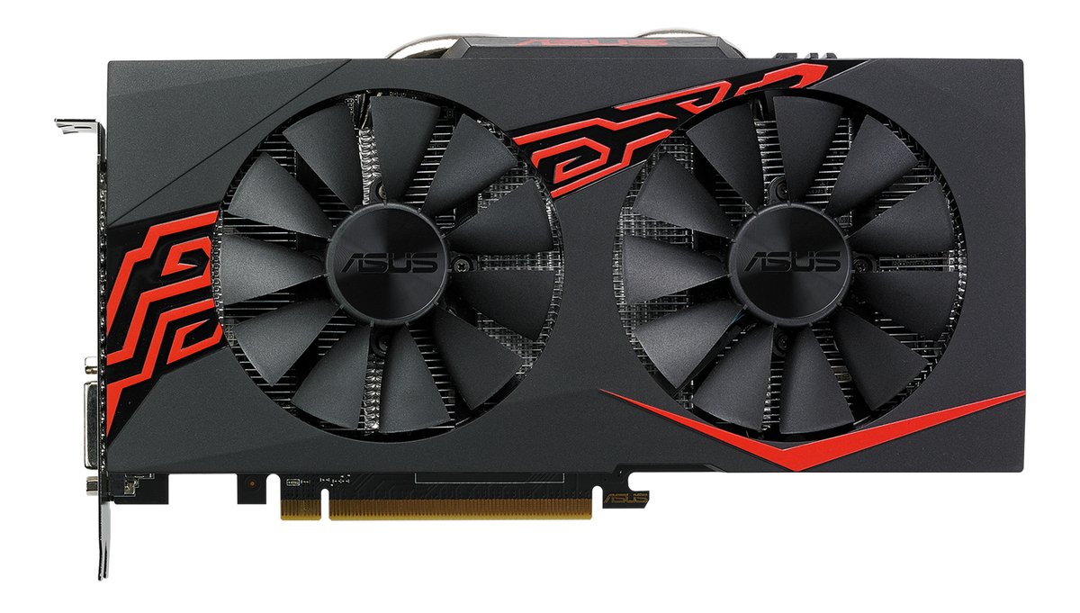 Asus EX-RX570-o4G - Expedition 4Gb Oc - dual fan design ( iP5X-certified dust resistant ) + reinforcement frame + 10mm copper heatpipes , support 0dB silent mode , DIGI+ VRM with 8-phase Super Alloy Power ii , GPU Tweak II with Xsplit Gamecaster , support LiquidVR + XConnect ( external GPU solution for NB ) , Freesync ready , XDMA CrossFire ( no external connectors required ) , TrueAudio HDMi with dedicated PAP ( Programmable Audio Pipeline ) to reduce CPU load , 14nm , 256bit 4 channel DDR5 , 32RoPs , 211Gb/sec memory transfer ; 5095 GigaFLoPs, 159.2GT/s texture fill rate , 2048 stream processors , 128texture unit , core clock : 1256/1266mhz ; memory : 7000mhz , DVi+ HDMI+ DisplayPort ( upto 6x displays via MST hub ) - require 8pin power connector - full retail pack