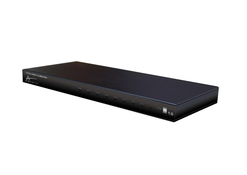 Aavara PS128 - 1 signal to 8 display 1080p HDMi splitter for audio+video , support daisy chain upto 512x hdmi display , support HDCP, HDMI ver1.3 , 7.1 HD Dolby + DTS-HD master audio , bandwideth : 340Mhz/10.2Gbps , 36bit color - for PS3 , PC , HD/Blu-ray dvd player .. ETC - support daisy chain