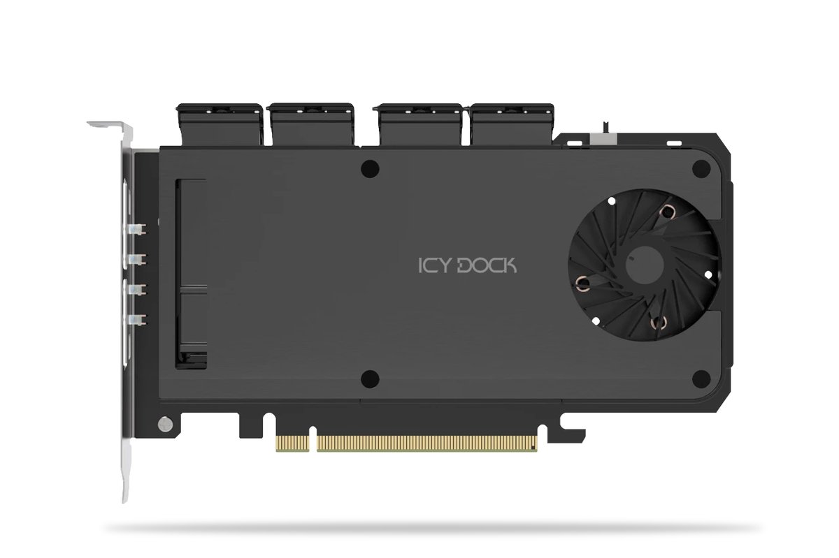 ICY DOCK Icydock 204MP-1B 4x m.2->pciex