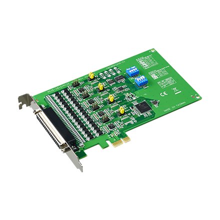 Advantech 4-Port RS-232/422/485 PCIe Communication Card With Surge And Isolation, PCI Express Bus 2.0 Compliant