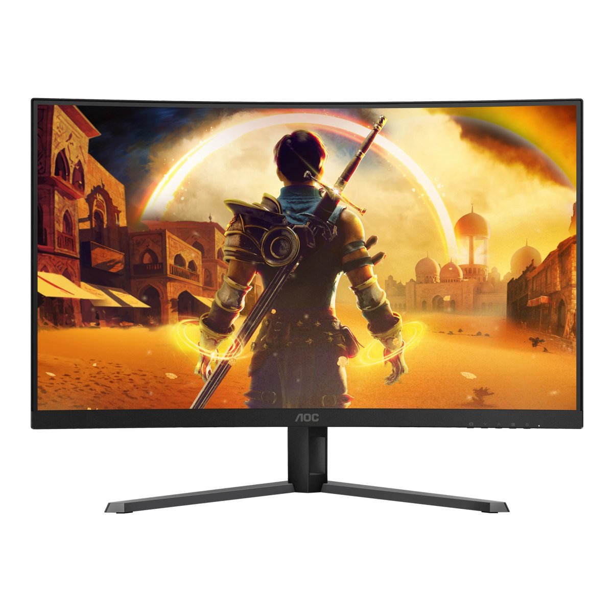 AOC- C32G42ZE Curved Monitor| 32 inch|VA FHD 260Hz|MPRT 1500R|0.3ms|HDMI DP|VESA|Low Blue Model | Adaptive Syn|Curved|2YR