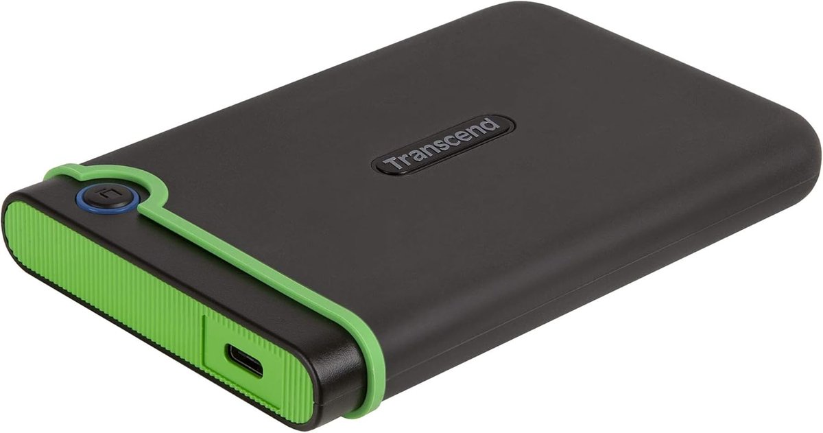 Transcend 4TB Storejet M3C 2.5'' USB Type C Rugged External HDD Slim Iron Grey