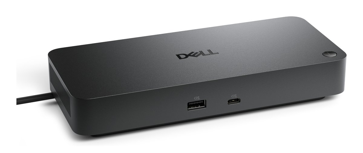 Dell Pro Dock - WD25Z - Power Delivery 130W | x2 DP1.4 | x1 HDMI 2.1 | x1 USB-C 3.2 Gen 2 Multi-function DisplayPort 1.4 | x4 USB-A 3.2 Gen 2 (10 Gbps) | x1 USB-C 3.2 Gen 2 (10 Gbps) | RJ45 Ethernet port, 2.5GbE