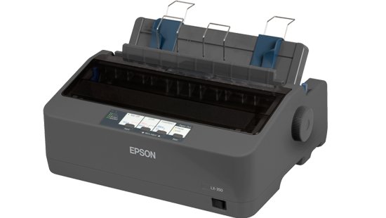 Epson LX-350 dot matrix printer - ( 9 pin, 80 clm, 347 cps ; 128kb , 1+4 copies ) - parallel+usb