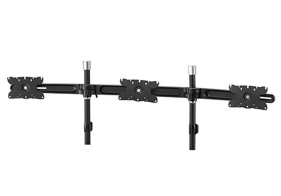 Aavara DS360 Triple flip mount extended pole - add extra 3x lcd for DC310/Di310/DS310/DS310i - 1 center fixed + 2 independent swing arms , horizontal & vertical shift , +/- 15 swivelable , 25 tilt + 90 rotation pivot for landscape or portrait , height adjustable , with ExperTorque technology , smart cable management , VESA mounting : 200x100 / 100x100 / 75x75mm , support up to 3 x 32"/8Kg