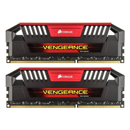 Corsair CMY8GX3M2A2800C12R , VengeancePro , black PCB+heatsink with Red accent , 8 layers PCB design , 4Gb x 2 kit - support Intel XMP ( eXtreme Memory Profiles ) , ddr3-2800 , CL12 , 1.65v - 240pin - lifetime warranty
