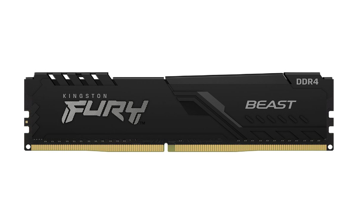 Kingston hyper-x Fury HX432C16FB3/16 / HX432C16FB4/16 / Fury beast KF432C16BB/16 / KF432C16BB1/16 , DDR4-3200 ( pc4-25600) , with asymmetrical heatsink , CL16 , 16Gb - support Intel XMP ( eXtreme Memory Profiles ) , 1.35v - 288pin - lifetime warranty
