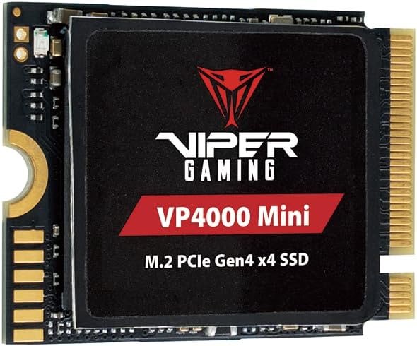 Patriot VP4000 Mini 1TB M.2 2230 PCIe Gen4 x4 Gaming SSD For Steam Deck and ROG Ally