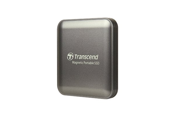 TRANSCEND 1TB ESD420C USB3.2 TYPE C (USB 20Gbps) MAGNETIC PORTABLE SSD MagSafe Compatiable R/W up to 2000MB/s - Iron Grey
