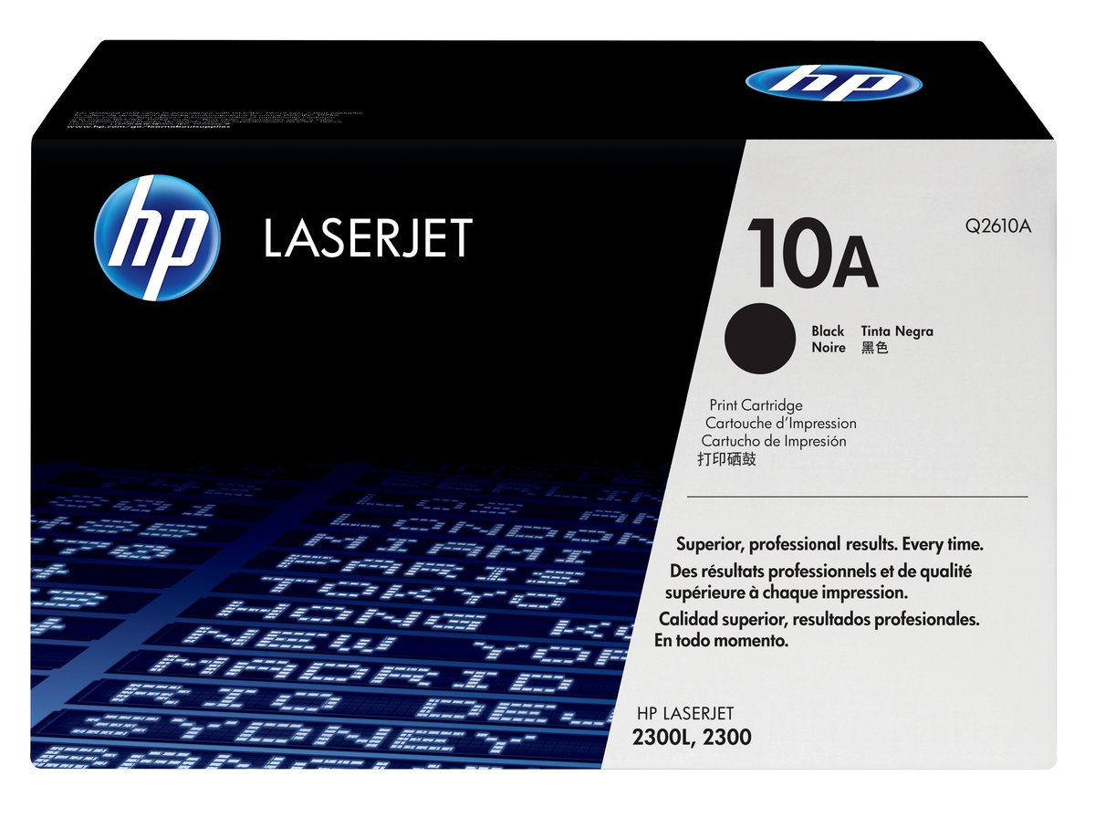 HP Q2610A no.10a black toner , 6000pages - for HP laserjet 2300