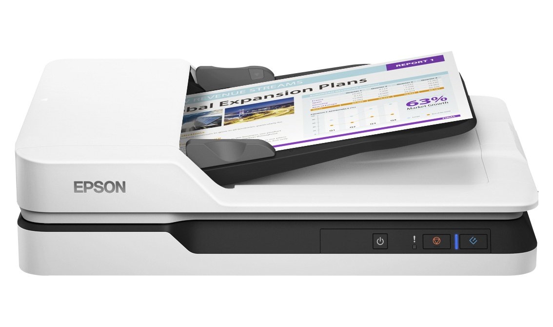 Epson Scanners Epson 25ppm A4 Flatbed & ADF USB3 1500 Pages Daily Single Pass Dual   Scanning