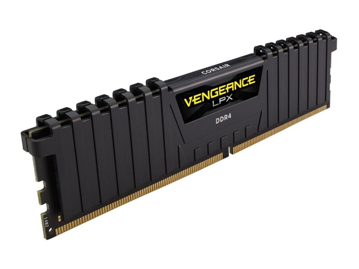 CORSAIR VENGEANCE® LPX 16GB (1 x 16GB) DDR4 DRAM 3200MHz C16 Memory Kit - Black.
