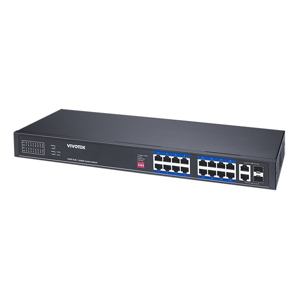 VIVOTEK Unmanaged 16x POE; 2x GE; 2x SFP Combo; 250W