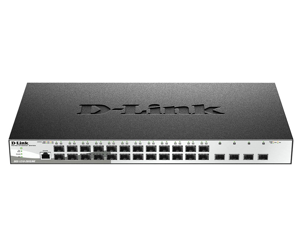 D-Link Consumer DGS-1210-28XS/ME 28-Port Gigabit Fiber Metro Ethernet Switch