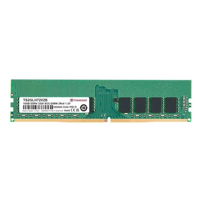TRANSCEND 16GB DDR4-3200 ECC DIMM 2Rx8 2Gx8 CL22 1.2V