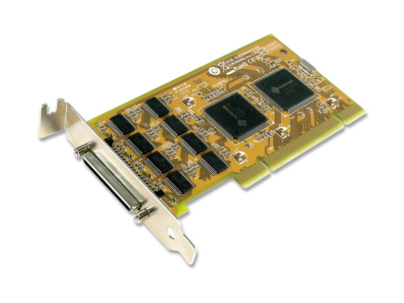 Sunix ser5066HL - Low-profile + extra Standard dual bracket - 8 port high-speed serial ( 16c950 ) RS232 , 32/64bit 3.5/5V pci card , 128byte hardware + 128k software FiFo, SUN1999 chipset with low power consumption , 921.6 Kbps , 15KV ESD protection + 15KV IEC1000-4-2 Air Gap Discharge + 8KV IEC1000-4-2 Contact Discharge