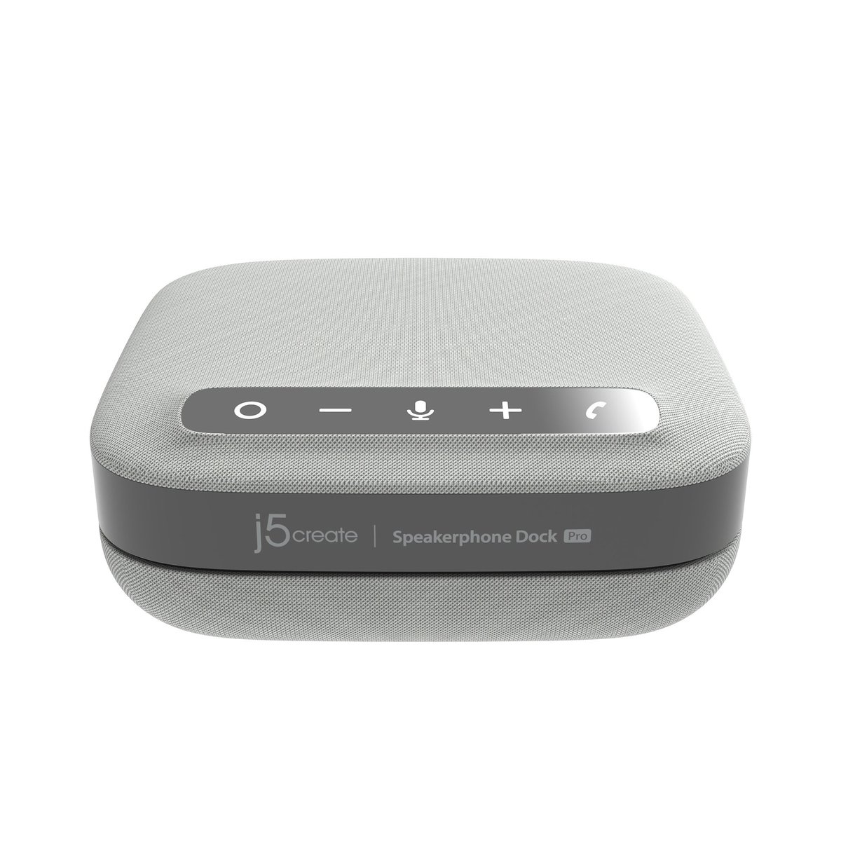 J5create JCDS337 9-in-1 Dual 4K speakerphone dock Pro - with meeting controls + 5w speaker + 4 microphones array + 5x touch buttons ( volume up/down + microphone mute / unmute + answer call/hang up + bluetooth/USB mode audio switch ) - support AEC ( Acoustic Echo Cancellation ) + AGC ( Automatic Gain Control ) + ANR ( Automatic Noise Reduction ) voice processing- 100W type-C PowerDelivery 3.0 , with 2x 4K HDMi (3840x2160@60Hz ) + USB3 type-C ( Gen2/10Gbps ) + 2x USB3 type-A ( Gen2/10Gbps ) + gigabit Lan ; for windows or MAC , 130x130x48mm - USB3 Type-C