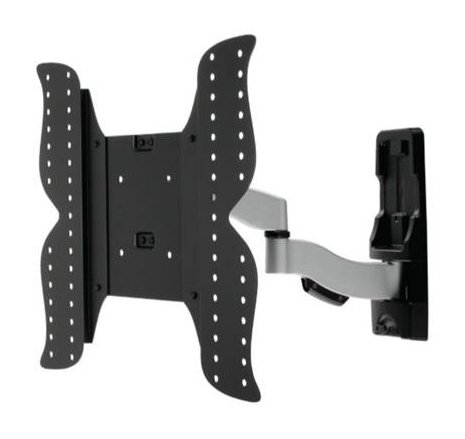 Aavara AS244 wall-mount lcd / plasma arms - ultra slim profile - aluminum alloy , 2 arms with 3 joint , 32 ( +17~-15 ) tilt , +/-90 swivel , automatic safety lock , with ExperTorque technology , with smart cable management , vesa wall-mount : 100/200/300/400mm ; dim : 430x285x35mm , distance from wall 41-381mm ;support up to 25Kg