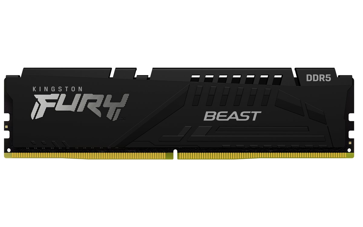 Kingston Fury Beast - 8GB x1 (8GB) , DDR5-5600MT/s , CL36 , Black