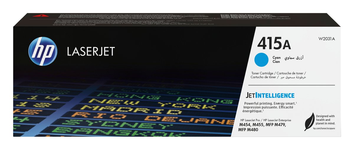 HP W2031A no.415A Cyan toner , 2100pages - for HP color laserjet M454, M455, M479, M480 series