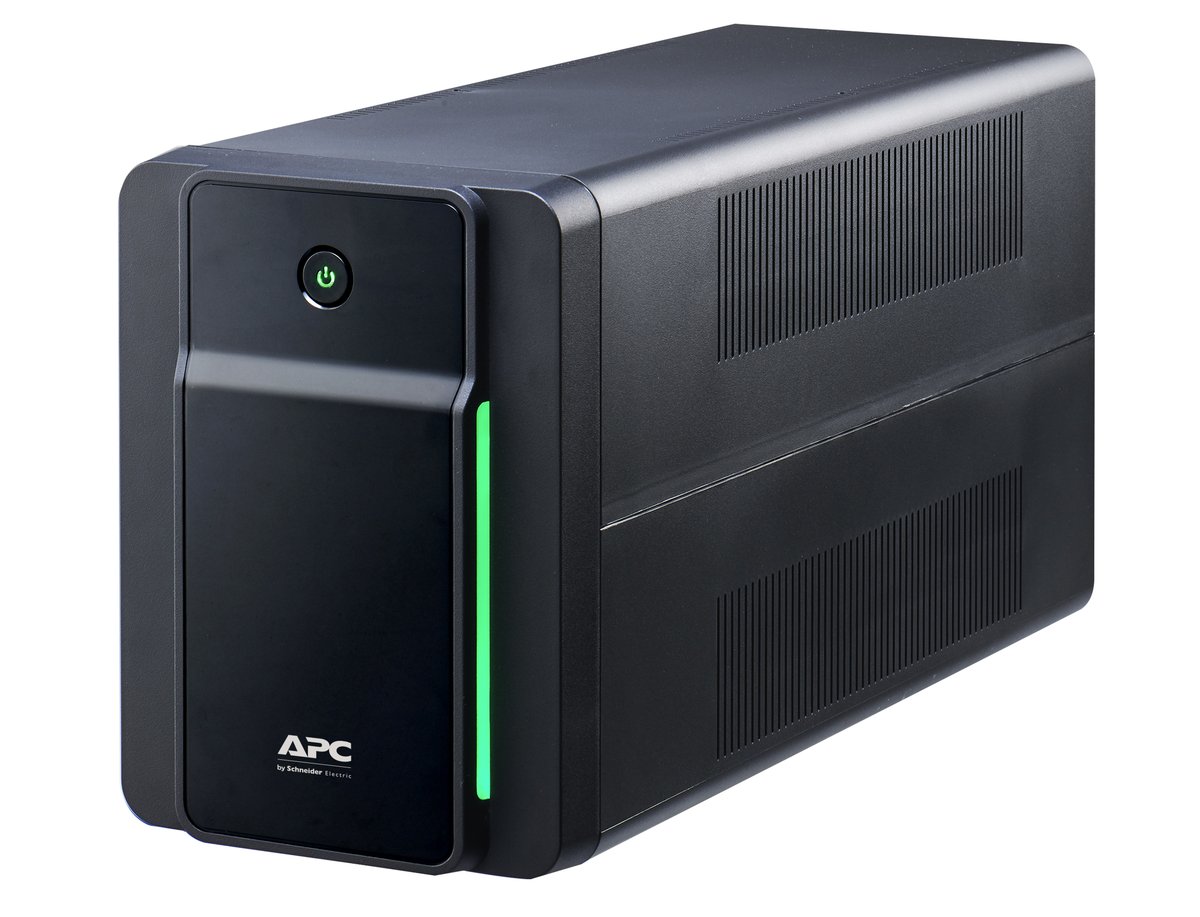 APC Back-ups BX1600Mi - black with AVR+power conditioning , line interactive , 1600VA / 900w , 6x iEC power outputs - RJ-45 UTP protection ; with monitoring software , Usb interface