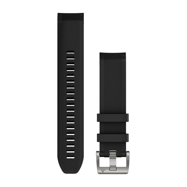 Garmin QuickFit 22mm Black Silicone Strap (MARQ)