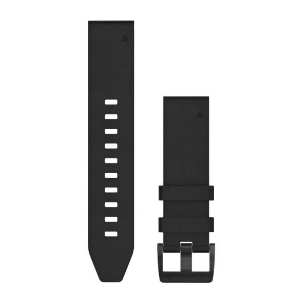 Garmin Quickfit 22 - Black leather band