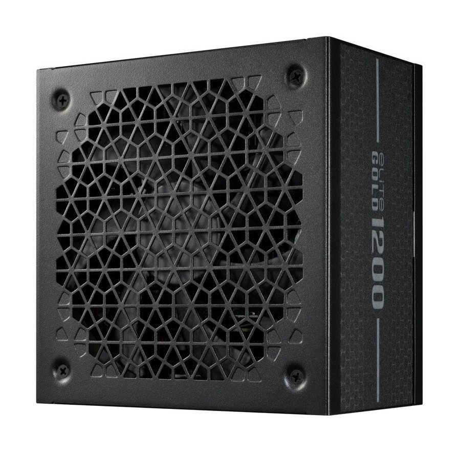 Cooler Master Elite Gold 1200W ATX 12V V3.1 80Plus Gold Certified Fully Modular Power Supply with Dual EPS Connectors, Supports PCIe Gen 5.1 Standards, Active PFC And 135mm FDB Silent Fan – Black Colour