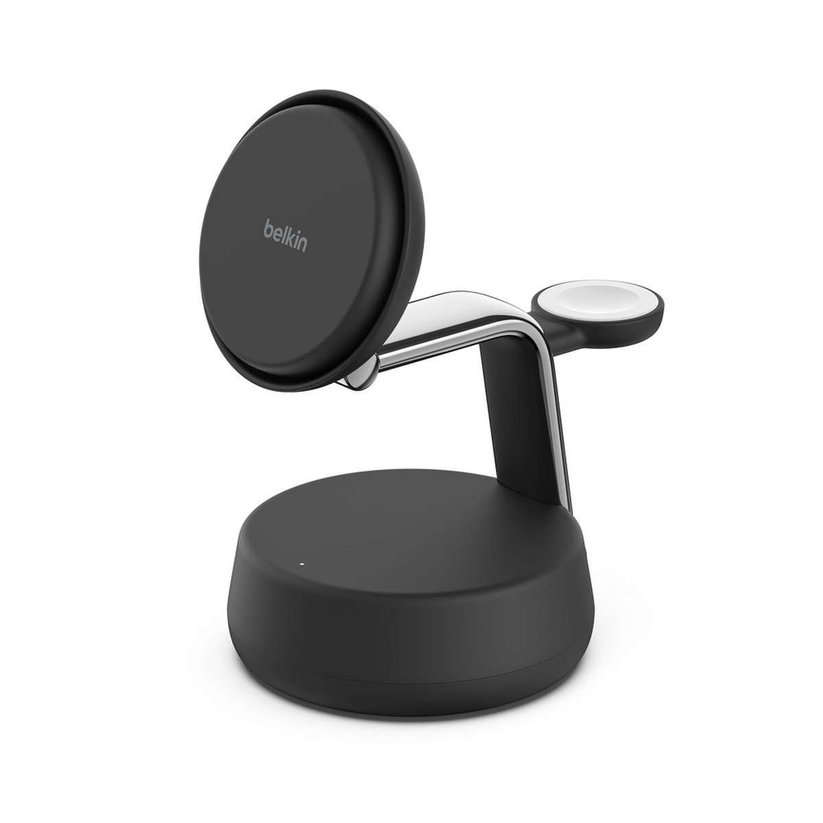 Belkin - UltraCharge Pro Qi2 3 in 1 Magnetic Charging Stand 25 Watt - Charcoal