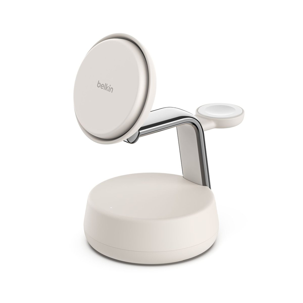 Belkin - UltraCharge Pro Qi2 3 in 1 Magnetic Charging Stand 25 Watt - Sand