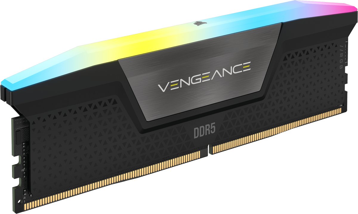 CORSAIR VENGEANCE RGB DDR5 8GB (1 x 8GB) DDR5 5200 CL40-40-40-77 1.25V Intel XMP - BLACK