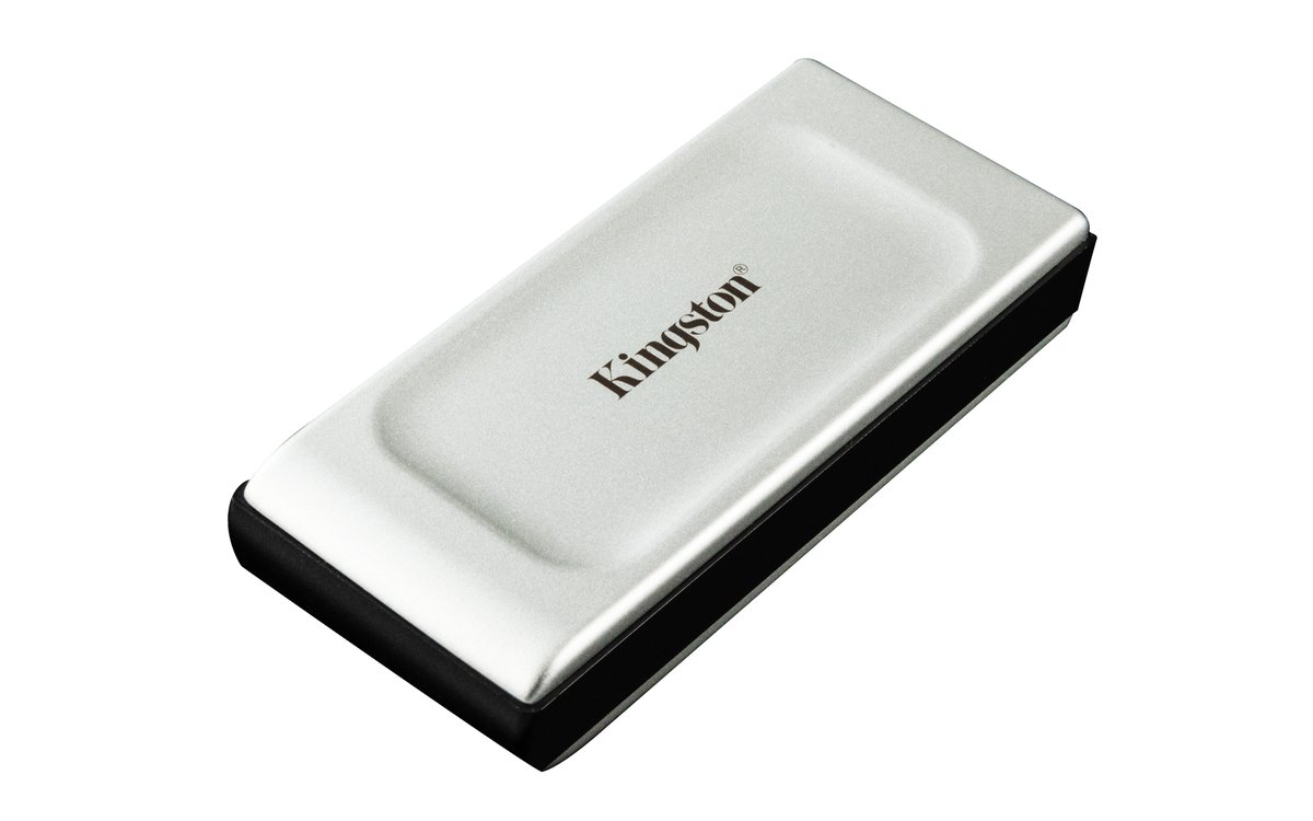 Kingston SXS2000/500G 500Gb XS2000 series , external TLC SSD , 20Gbps USB3 Gen2x2 type-C , 3D TLC , metallic housing with removable rubber sleeve for iP55 protection ( dustproof/waterproof/shockproof ) , read/write upto 2000/2000MB/s , with transmission status LED , 70x33x14mm - type-C or type-A , 5 years warranty