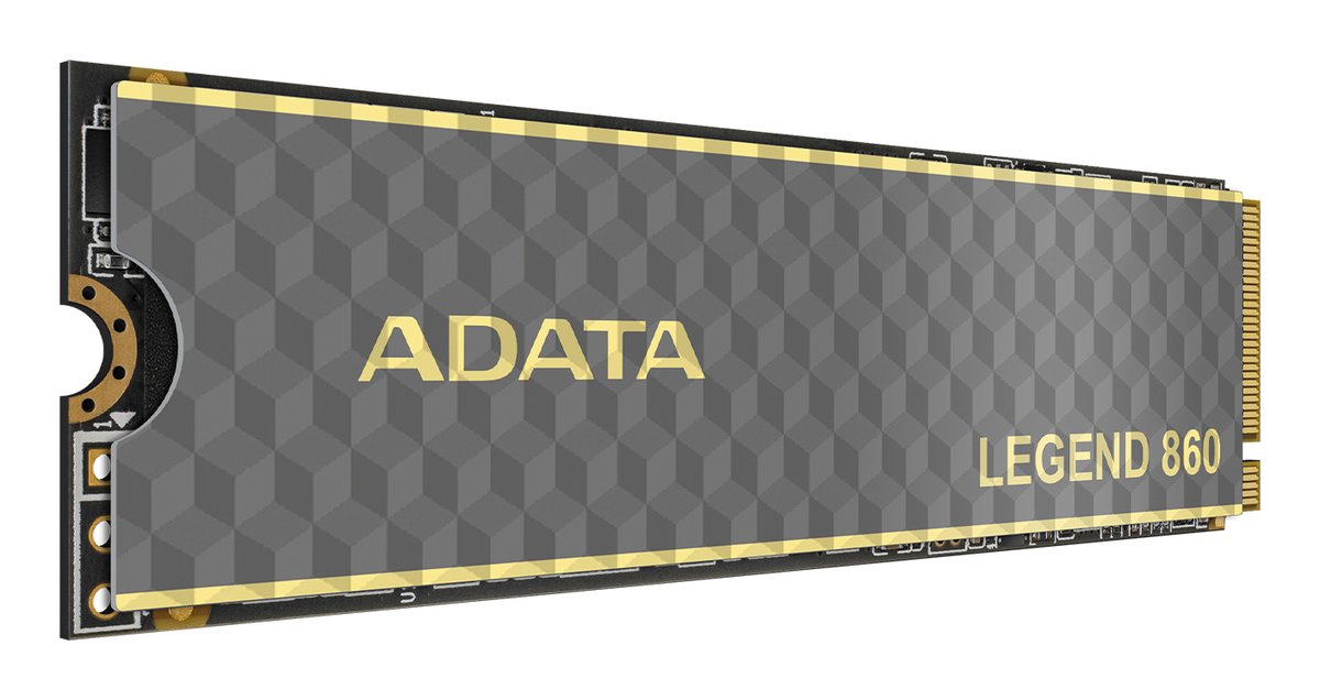 Adata SLEG-860-500GCS LEGEND 860 PCIe 4.0 M.2 SSD, 512GB, up to 6000MB/s read, PS5-compatible, supports Intel & AMD.
