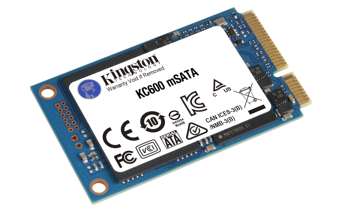 Kingston SKC600MS/512G mSATA 3D TLC SSD SATA6G , 512Gb KC600 , SMi SM2259 controller processor ( 4-channel ) , built-in hardware AES-256 encryption , LDPC (Low Density Parity Check) ECC , compressible data read/write : 550/520mb/sec ; Maximum ioPS 4K read/write : 90000/80000 - 1 millions MTBF with 300TB TBW - 5 years warranty