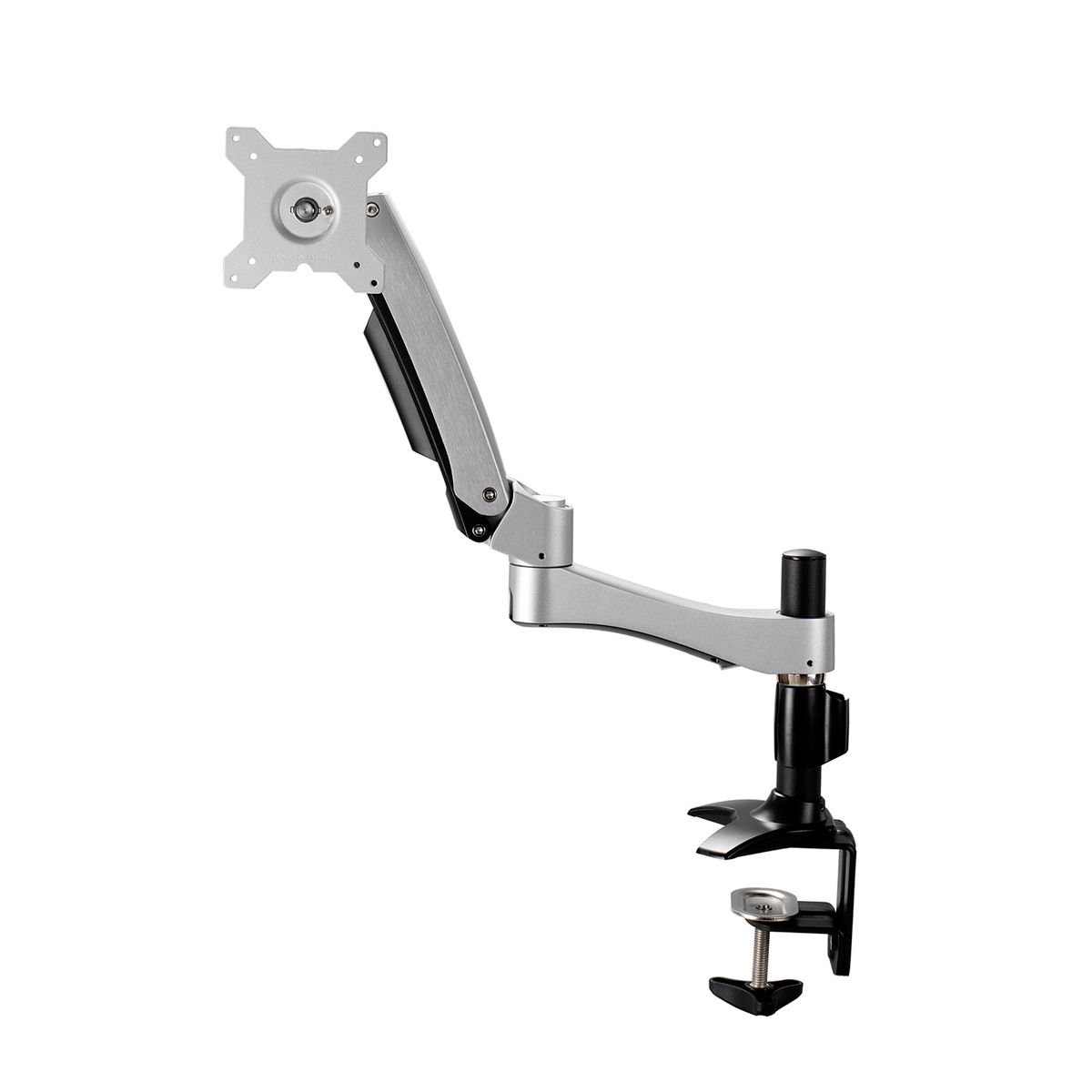 Aavara AC210 free style display stand - flip mount for 1x display - clamp base , with 2 arm / 3 joints - 110 ( +90~-20 ) tilt angle adjustable , 95 ( +60~-35 ) tilt arm adjustment , +/-90 swivel angle adjustable , 360 rotation pivot for landscape or portrait , height adjustable , with ExperTorque technology , smart cable management , aluminum alloy/Steel , VESA mounting : 100x100 / 75x75mm , support up to 34"/12Kg
