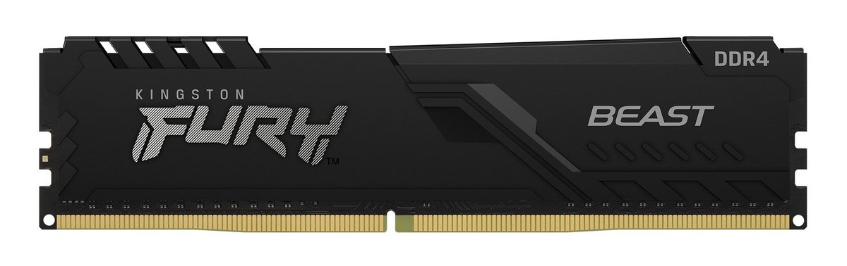 Kingston hyper-x Fury HX432C16FB3/4 / Fury beast KF432C16BB/4 - DDR4-3200 ( pc4-25600) , with asymmetrical heatsink , CL16 , 4Gb - support Intel XMP ( eXtreme Memory Profiles ) , 1.35v - 288pin - lifetime warranty