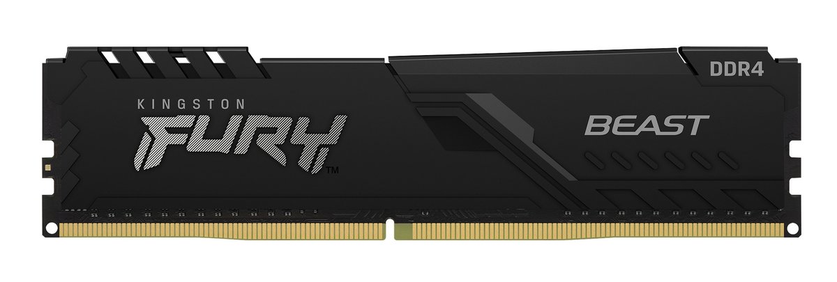 Kingston hyper-x Fury HX436C17FB3/8 / Fury beast KF436C17BB/8 - DDR4-3600 ( pc4-28800) , with asymmetrical heatsink , CL17 , 8Gb - support Intel XMP ( eXtreme Memory Profiles ) , 1.35v - 288pin - lifetime warranty