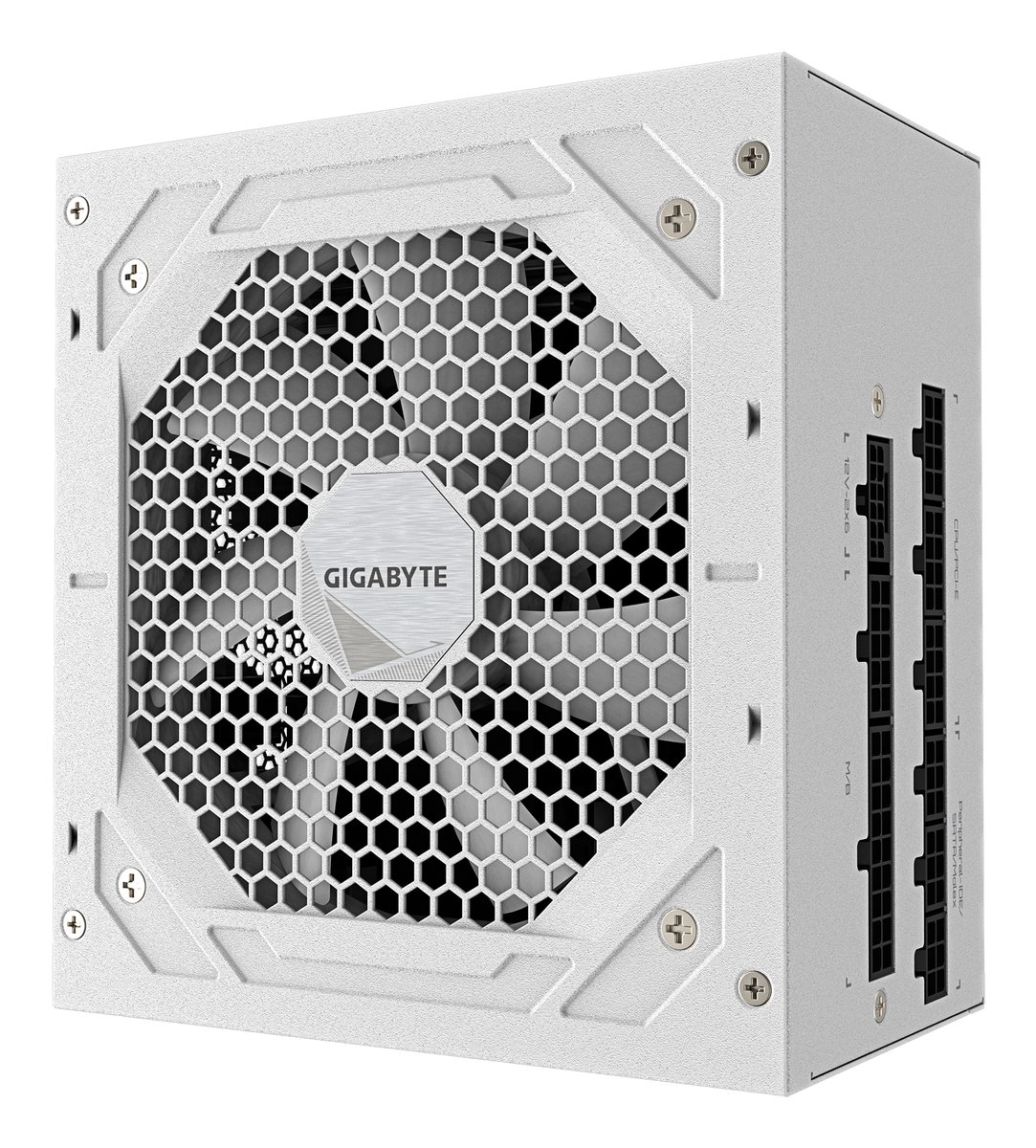Gigabyte GP-UD850GM PG5 ICE 850w 80plus Gold Modular Pci-e Gen 5 White - 9x full Modular cable management ( all detachable + flat cable system ) , Intel ATX 12V v3.1 - 24pin ( 4pin detachable ) , 2x EPS12V , 1x 16pin PCI-E Gen5.1 Power , 4x 8pin (2+6) PCI-E power , 8x SATA + 3x 4pin molex , flat all black cable design , 120mm HYB fan ( HYdraulic Bearing ) - with OCP / OVP / UVP / OPP / SCP / OTP protections , with 100% Japanese Capacitors , 5 years warranty - no power cord