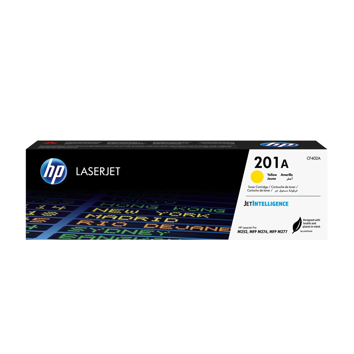 HP cf402a no.201a Yellow toner , 1400pages - for HP color laser M252/M277