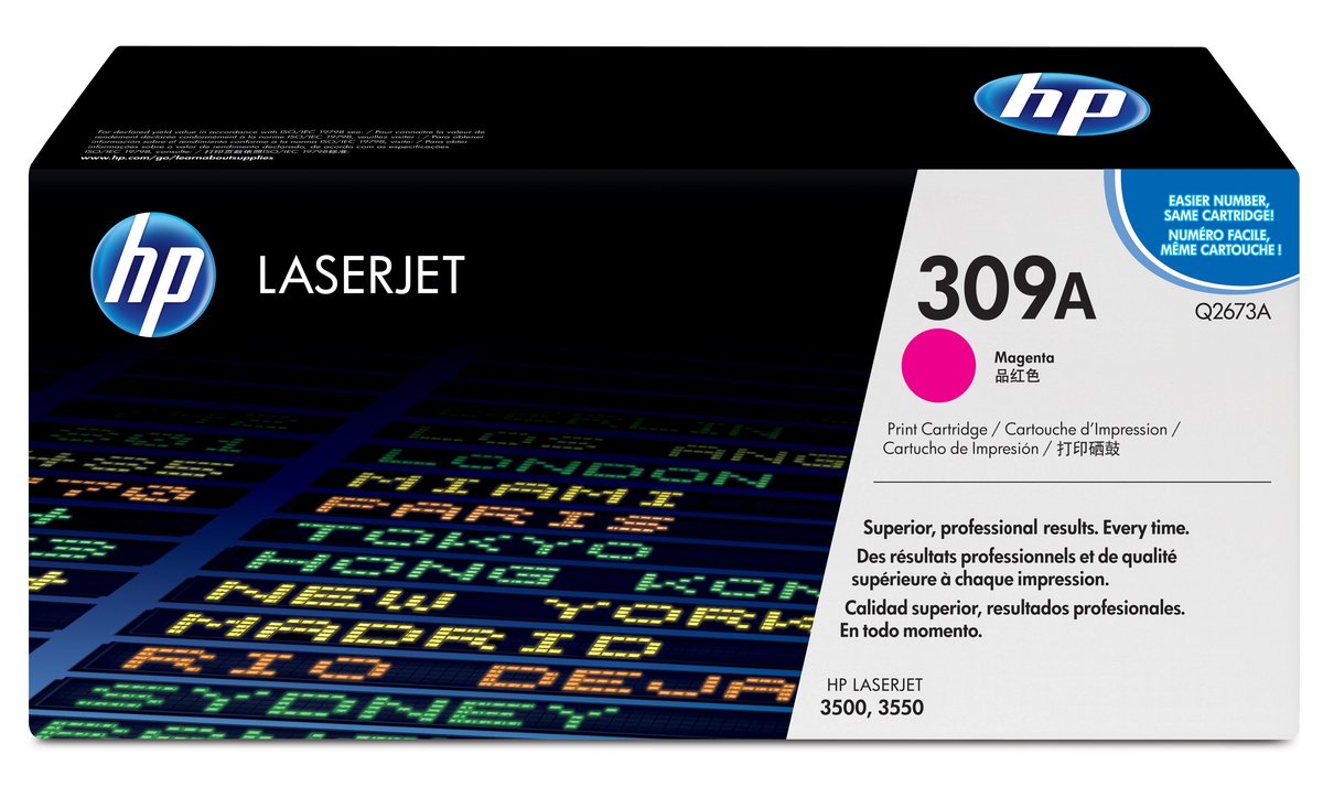 HP Q2673A no.309a Magenta toner , 4000pages - for HP color laser 3500 series , 3550 series