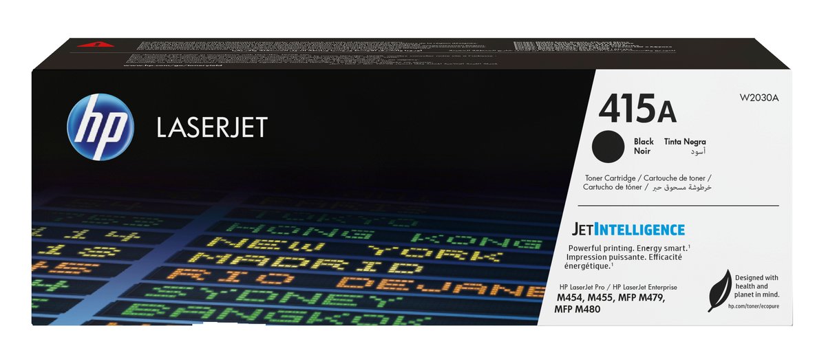 HP W2030A no.415A Black toner , 2400pages - for HP color laserjet M454, M455, M479, M480 series