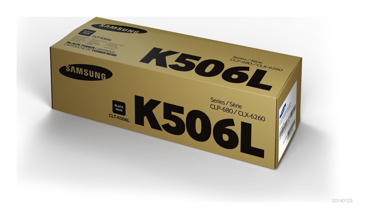 Samsung clt-k506L blacK toner , Large yield , 6000pages - for samsung CLP-680 series , CLX-6260 series
