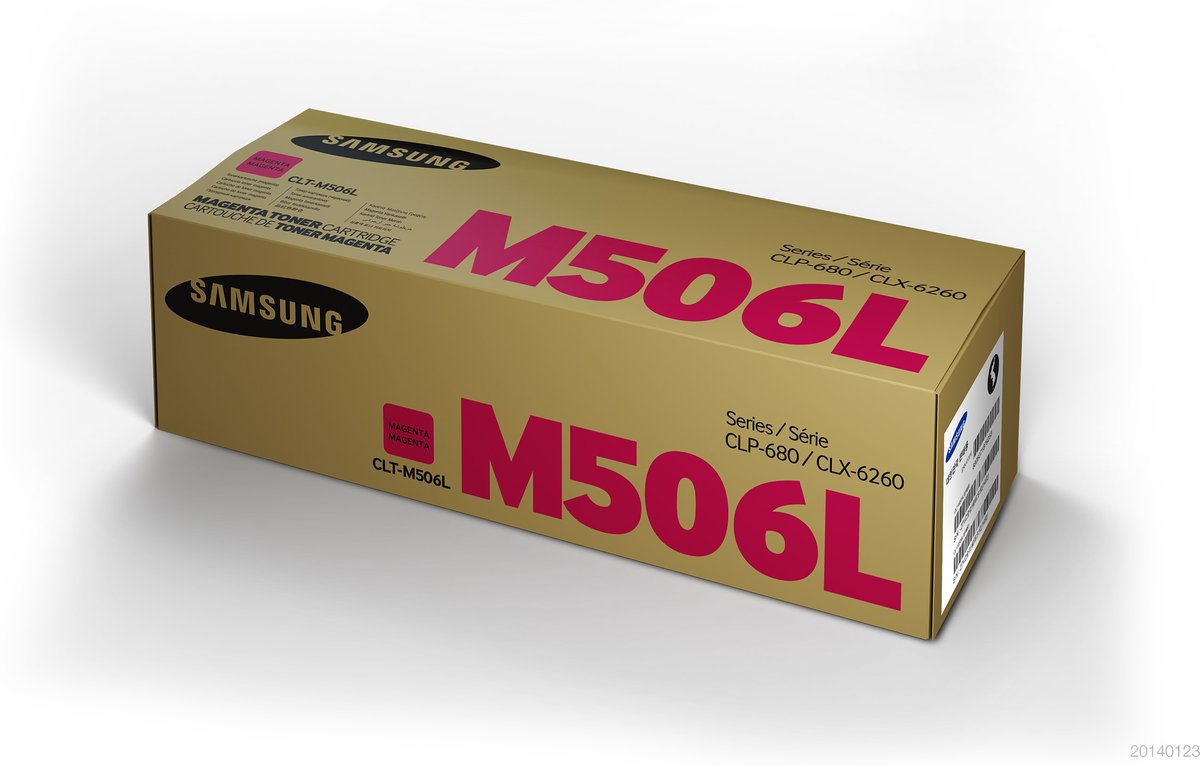 Samsung clt-m506L Magenta toner , Large yield , 3500pages - for samsung CLP-680 series , CLX-6260 series