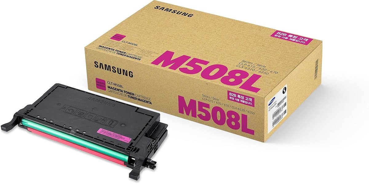 Samsung clt-M508L Magenta toner , standard yield , 4000pages - for samsung clp-620ND, 670NDSCX-6220FX