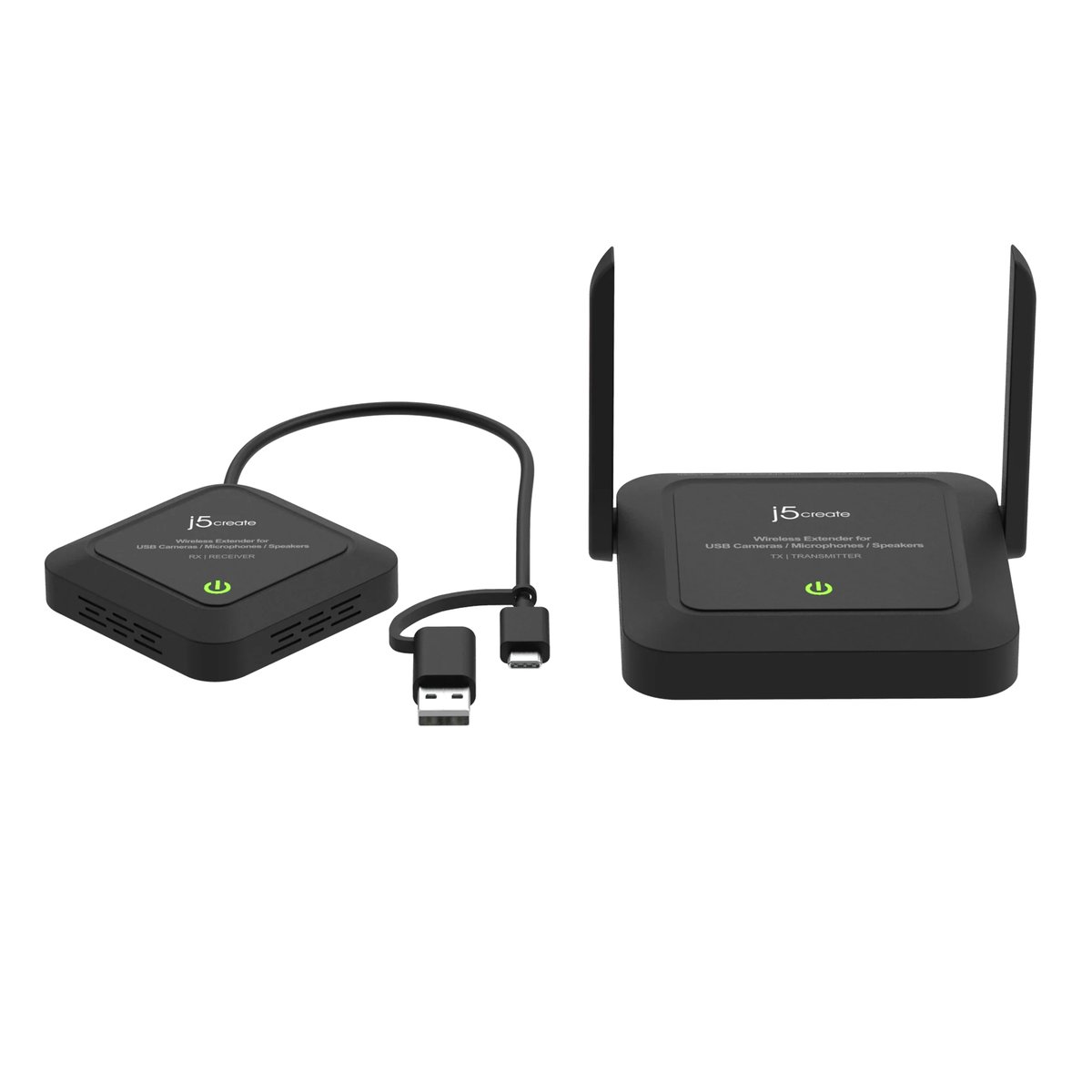 j5create JVW120: j5create JVW120 wireless extender webcam system providing extended wireless range and stable video connectivity for flexible camera placement.