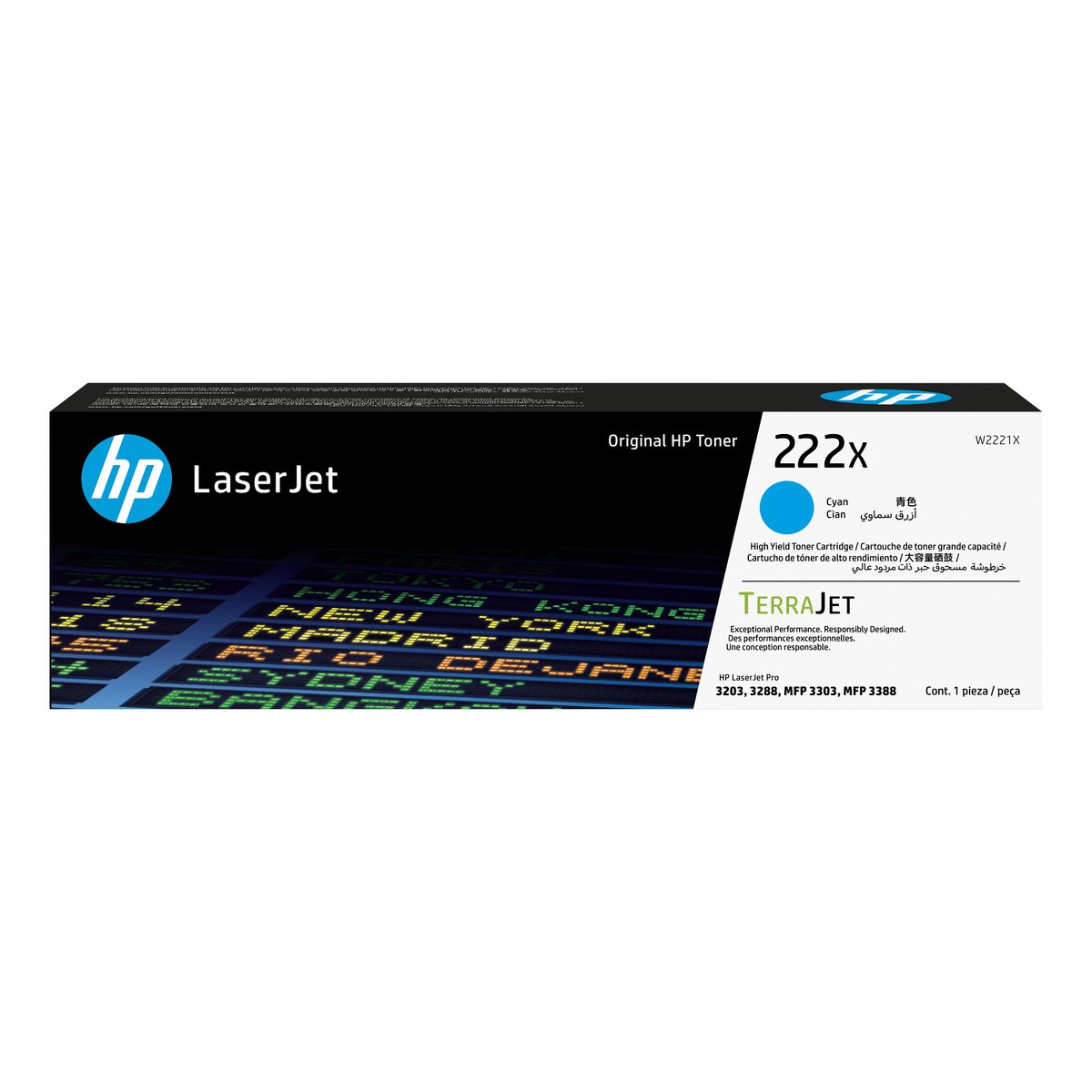 Hp w2221x no.222X Cyan 2500p
